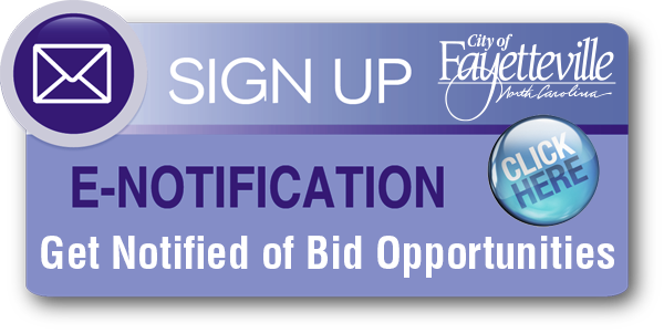 E-Notification Sign up - Get notified of bid opportunities